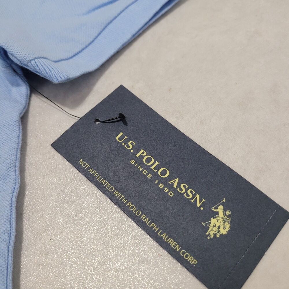 U.S Polo Assn Polo Light Blue Shirt Boys XL 10-12 Short Sleeve NEW - Picture 4 of 8